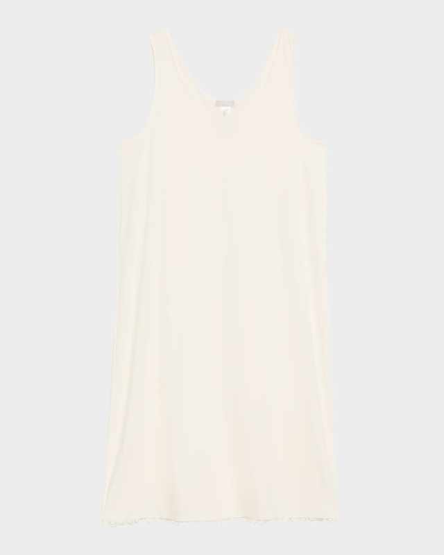 Anouk Embroidery-Trim Cotton Tank Nightgown